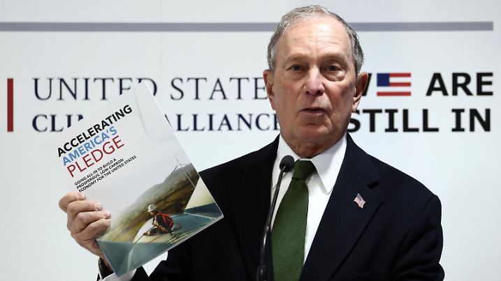 U.S. presidential hopeful Michael Bloomberg speaks during a panel at the U.N. Climate Change Conference (COP25) in Madrid, Spain, December 10, 2019. REUTERS/Sergio Perez