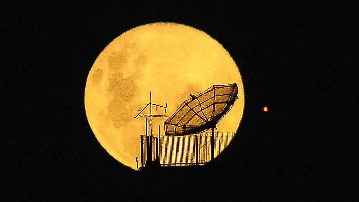 CAMPINAS, SP - 09.03.2020: SUPER LUA - View of the Super Moon of the city of Campinas SP Monday 09. x1889582x PUBLICATIONxNOTxINxBRA LeandroxFerreira