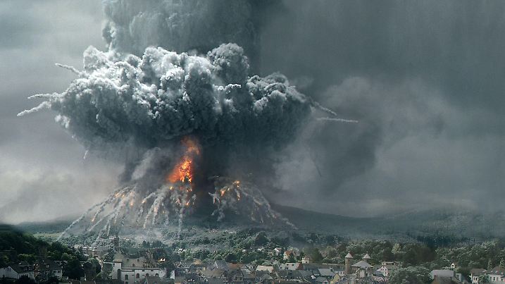 Nach einem weiteren massiven Erdbeben drückt Magma unter dem Kratersee an die Oberfläche. Eine tödlich heiße Wasserdampfwolke steigt auf und mit einer unglaublichen Explosion bricht der Vulkan aus...