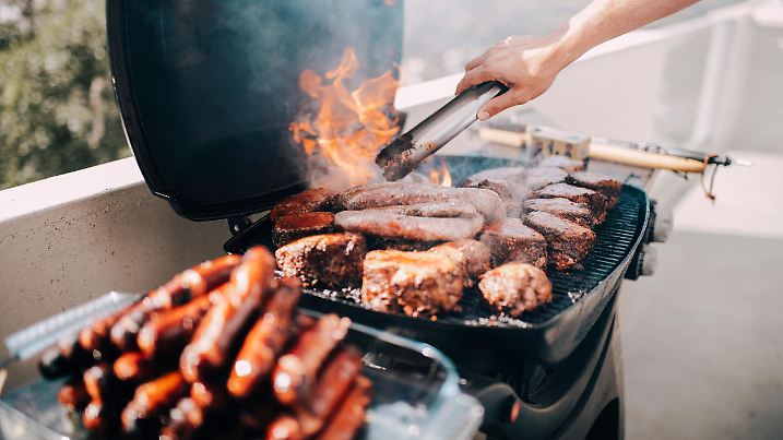 Grillen auf dem Balkon