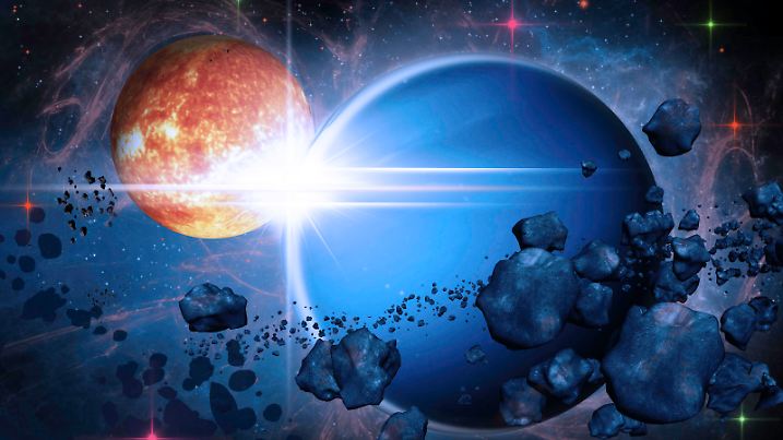 Wissenschaftler vermuten, dass Einzelgängerplaneten durch eine Planetenkollision aus ihrer ursprünglichen Umlaufbahn geschleudert wurden.