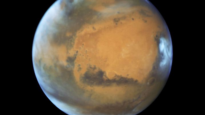February 18, 2021 - Space - Handout file photo issued by Nasa of a Hubble Space Telscope image of Mars. Nasa s Mars Perseverance rover will land on the red planet on Thursday to begin its search for traces of life. Space - ZUMAz03_ 20210218_sha_z03_120 Copyright: xNASAx