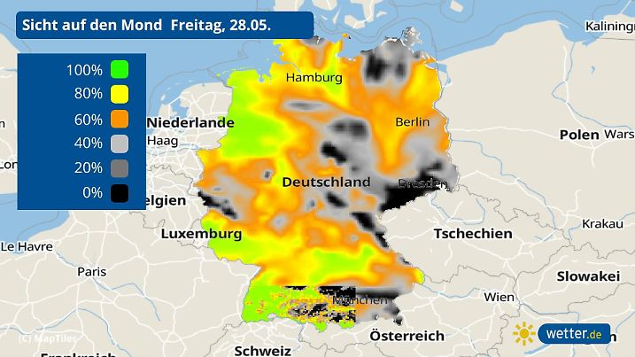 Vollmond im Mai: Wo ist er besonders gut zu sehen?
