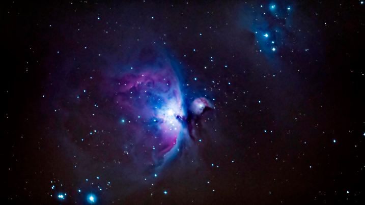 Orion-Nebel, Stern, Molekülwolke