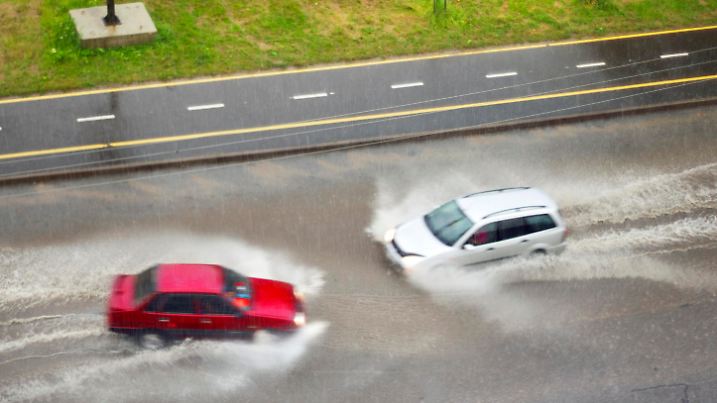 Heavy rain and heavy hail is a natural disaster, during a thunderstorm it bends and breaks trees, floods city streets, creates accidents on the roads