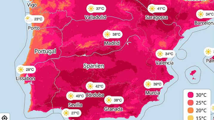 Hitze in Spanien
