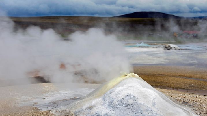 Geothermalgebiet Hveravellir, heiße Quellen bei Kjalvegur, Hochland, Island, Europa