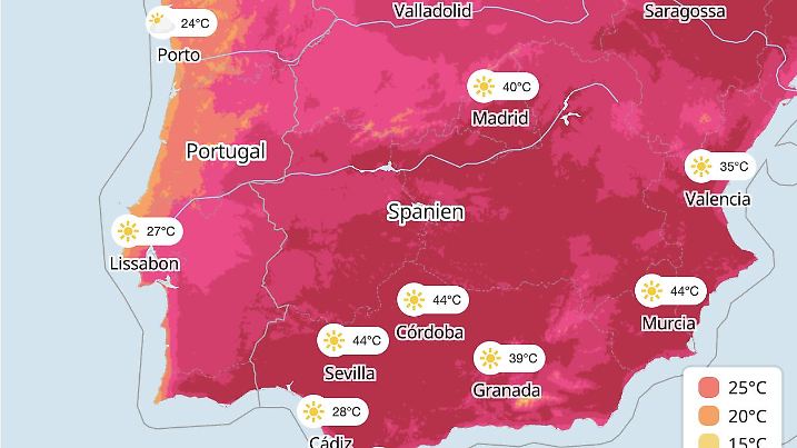 Hitze in Spanien