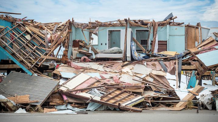 Destruction is seen in the aftermath of Hurricane Ida in Grand Isle, La. Tuesday, Aug. 31, 2021. Louisiana residents still reeling from flooding and damage caused by Hurricane Ida scrambled for food, gas, water and relief from the sweltering heat while facing the dispiriting prospect of weeks without electricity to power air conditioners and refrigerators. (Scott Clause/The Daily Advertiser via AP)