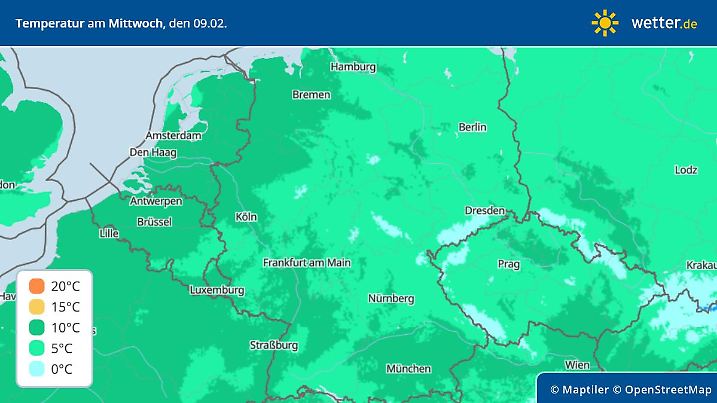 Der Februar zeigt sich jetzt sehr milde gestimmt.