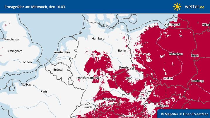 Die Frostgefahr wird in Deutschland zur Monatsmitte immer geringer - ein eindeutiger Trend zu mehr Frühlingsgefühlen.