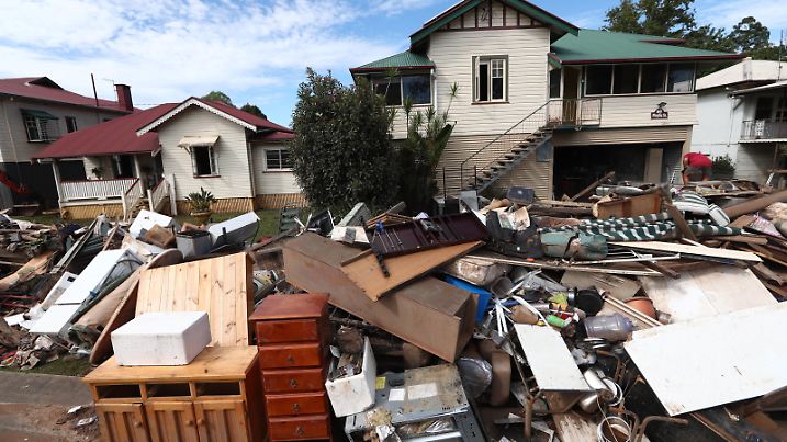 FLOODS NSW, Scenes in South Lismore , NSW, Wednesday , March 9, 2022. Lismore has been among the regional areas devastated by the floods, where four people have died, hundreds displaced and thousands of homes and businesses destroyed. ACHTUNG: NUR REDAKTIONELLE NUTZUNG, KEINE ARCHIVIERUNG UND KEINE BUCHNUTZUNG LISMORE NSW AUSTRALIA PUBLICATIONxINxGERxSUIxAUTxONLY Copyright: xJASONxOBRIENx 20220309001633072761