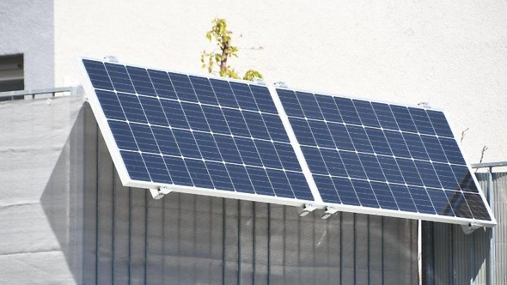Solaranlage für den Balkon