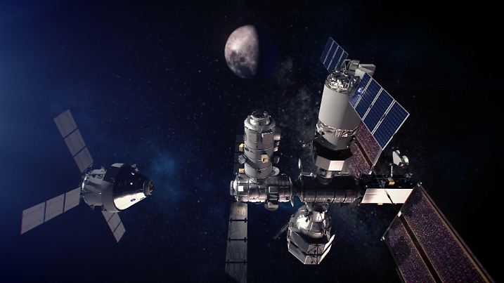 Orion dockt am Lunar Orbital Platform-Gateway an