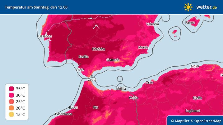 Die zweite große Hitzewelle des Jahres bringt Spanien zum Kochen.
