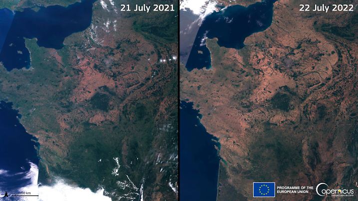 Dürre in Frankreich
