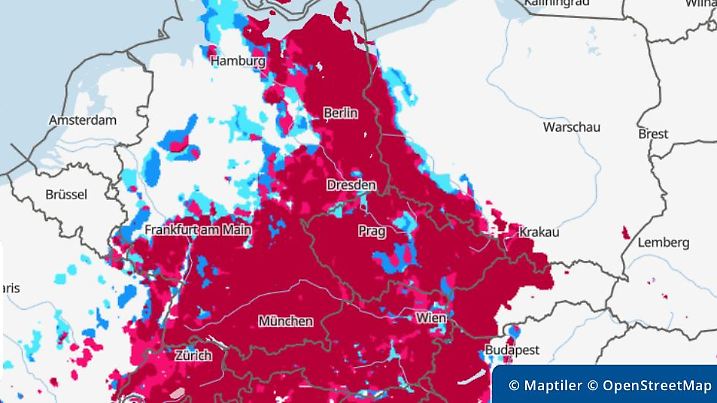 Gewittergefahr in Deutschland am Samstag, 27. August 2022