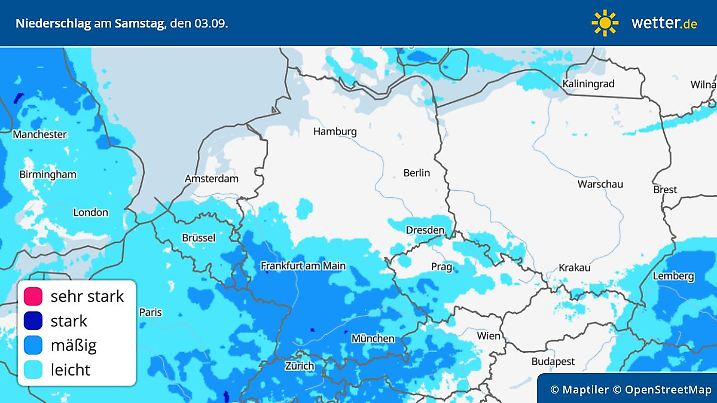 precipitation regen samstag
