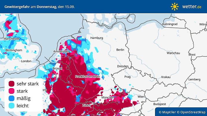 Vorhersage und Prognose: Die Gewittergefahr in Deutschland steigt erneut an