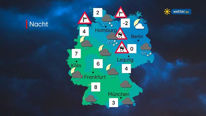 Wintereinbruch in Deutschland: Der Schnee kommt in der Nacht zu Freitag.