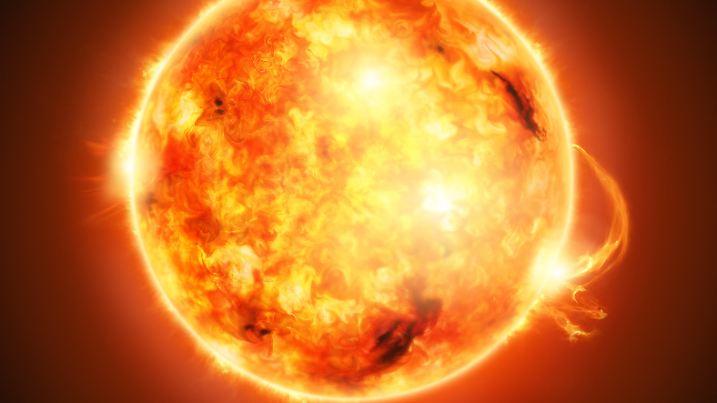 The Sun, half way through it's main-sequence evolution.