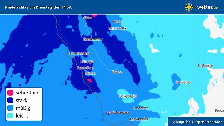 Regen in den USA