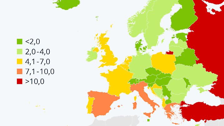So anfällig ist Europa für Katastrophen