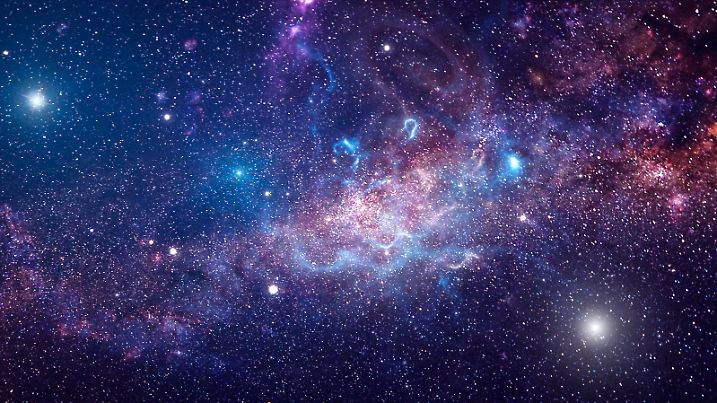 Background of galaxy and stars