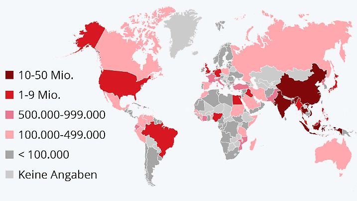 Weil der Meeresspiegel ansteigt, könnten im Jahr 2100 weltweit viele Menschen ihren Lebensraum verlieren.