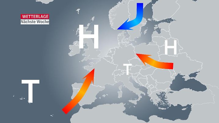 Wetterlage Europa: So kommt die Hitze zu uns.