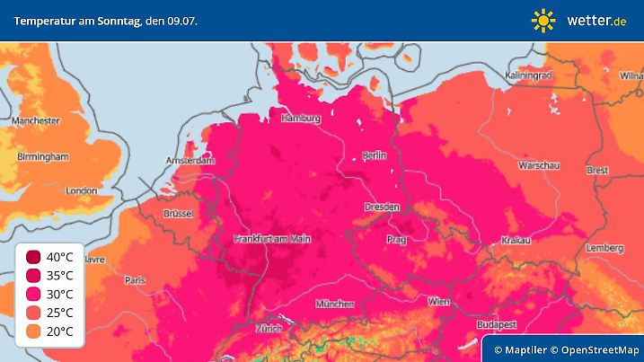 Höchste Temperatur Deutschland