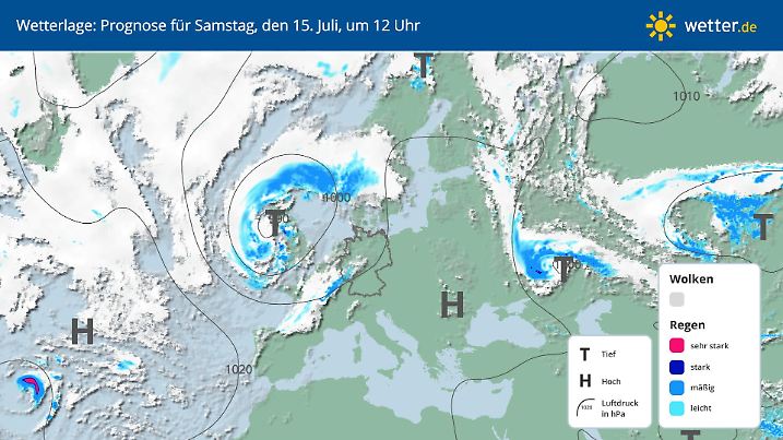 Wetterlage in Deutschland