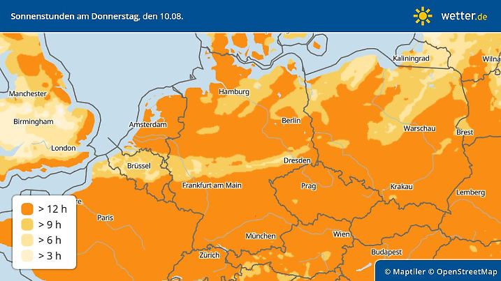 sunDuration sonne donnerstag