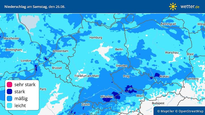 precipitation regen samstag