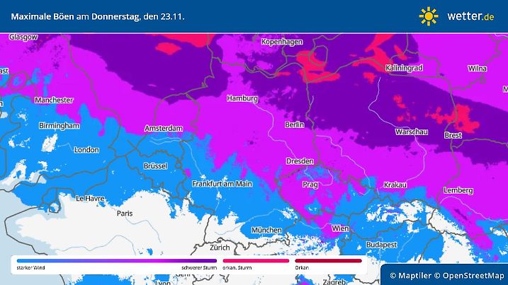 Sturm am Donnerstag treibt die Temperaturen wieder in die Höhe.