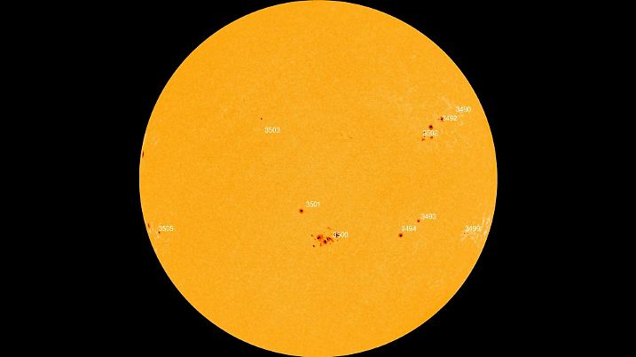 Die Sonnenflecken am 29.11.2023