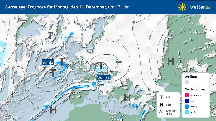 Wetterlage mit Vanja und Walter