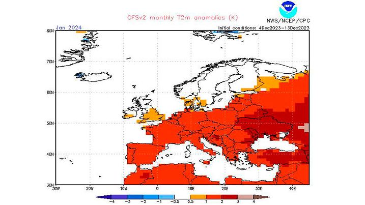 Die Langfristprognose der NOAA zeigt eine krasse Wintergrenze.