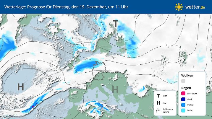 Wetterlage in Deutschland