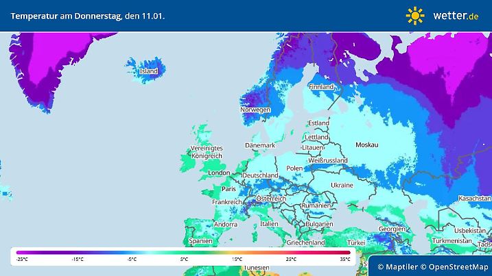 Es geht auch kalt in Deutschland zu. Mitte Januar herrscht Frost.