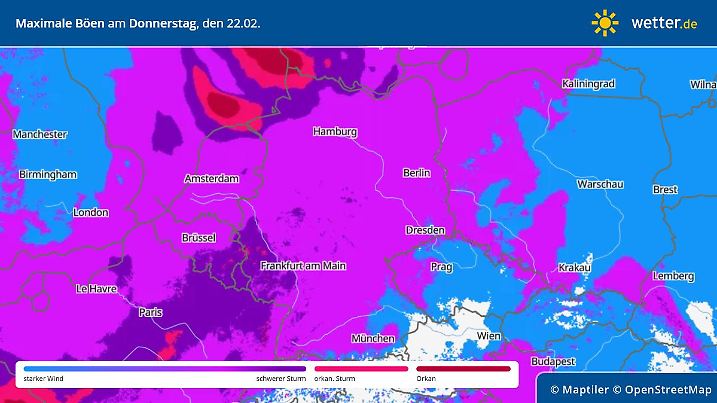 windSpeed Sturm donnerstag