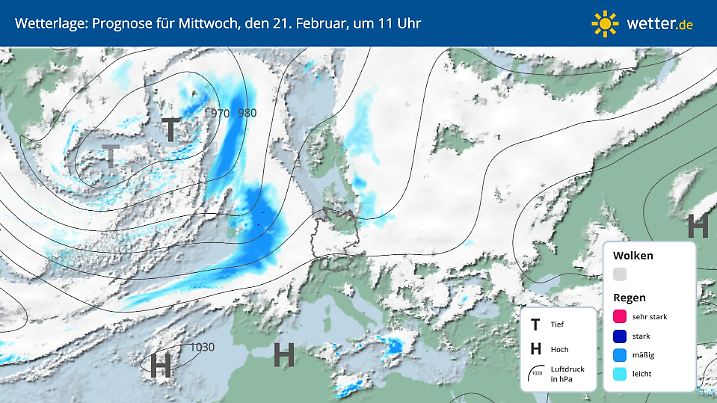 Wetterlage ECMWF mittwoch
