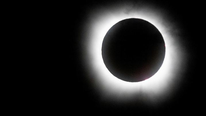 A total solar eclipse is seen from Eagle Pass, Texas, U.S. April 8, 2024. REUTERS/Christian Monterrosa
