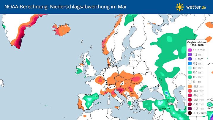 NOAA-Vorhersage für den Mai 2024