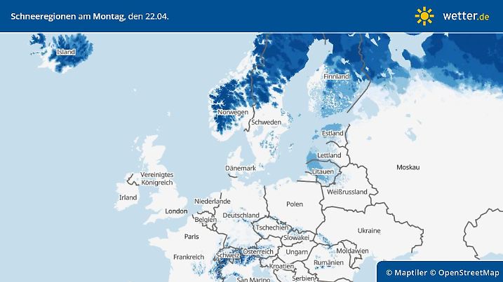 Winter adé? Von wegen! Im Norden Europas war er nie weg. Von dort hat er nun zurückgeschlagen.
