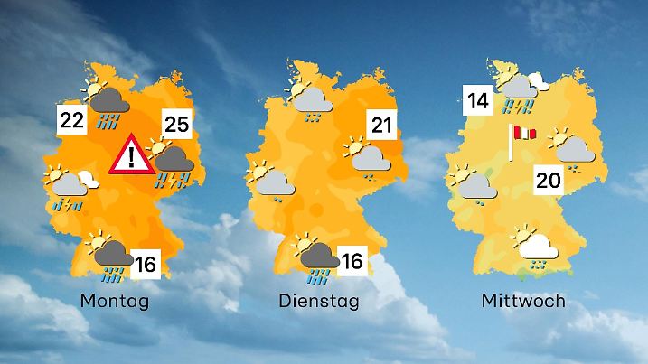 Der Wettertrend hat eine deutliche Richtung: abwärts.