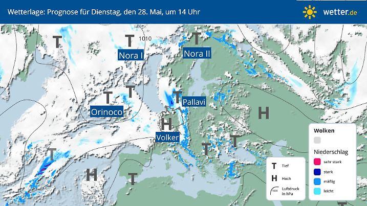 Wetterlage in Deutschland