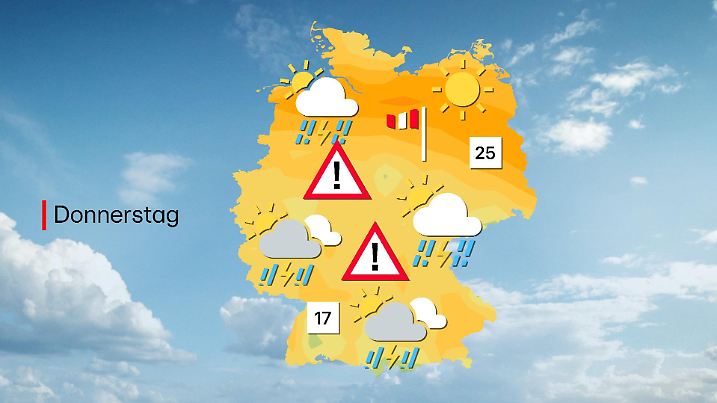 Die Gewitterluft breitet sich aus.