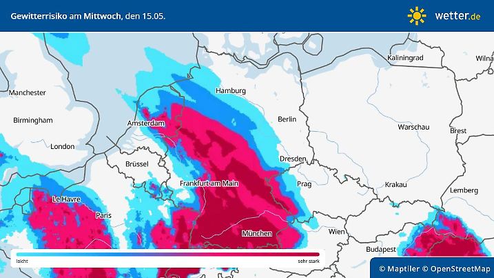Prognose und Vorhersage der Gewitterwahrscheinlichkeit