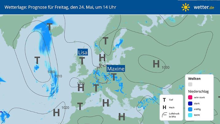 Wetterlage in Deutschland